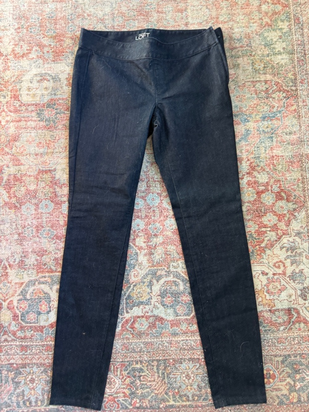 LOFT Dark Black Skinny Jeggings